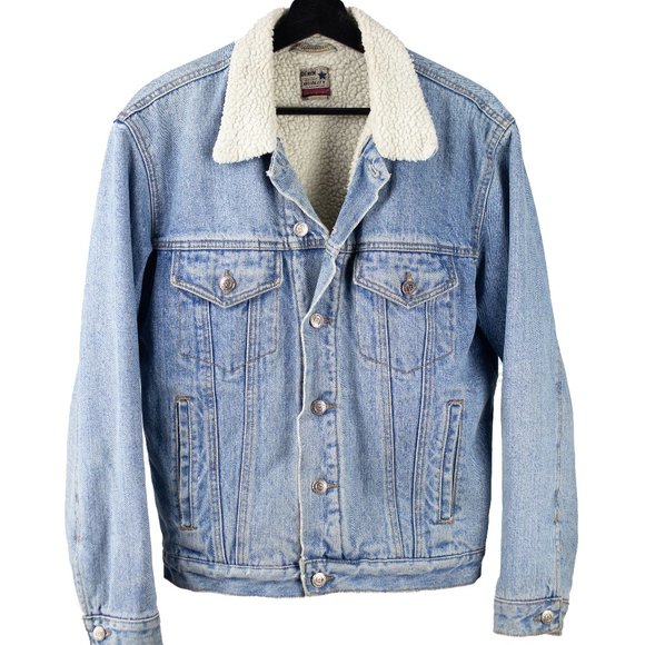 Denim Sherpa Jacket - Picture 1 of 6
